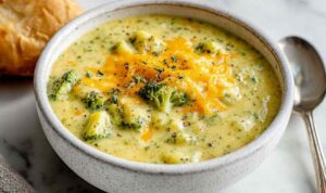 BROCCOLI POTATO CHEESE SOUP