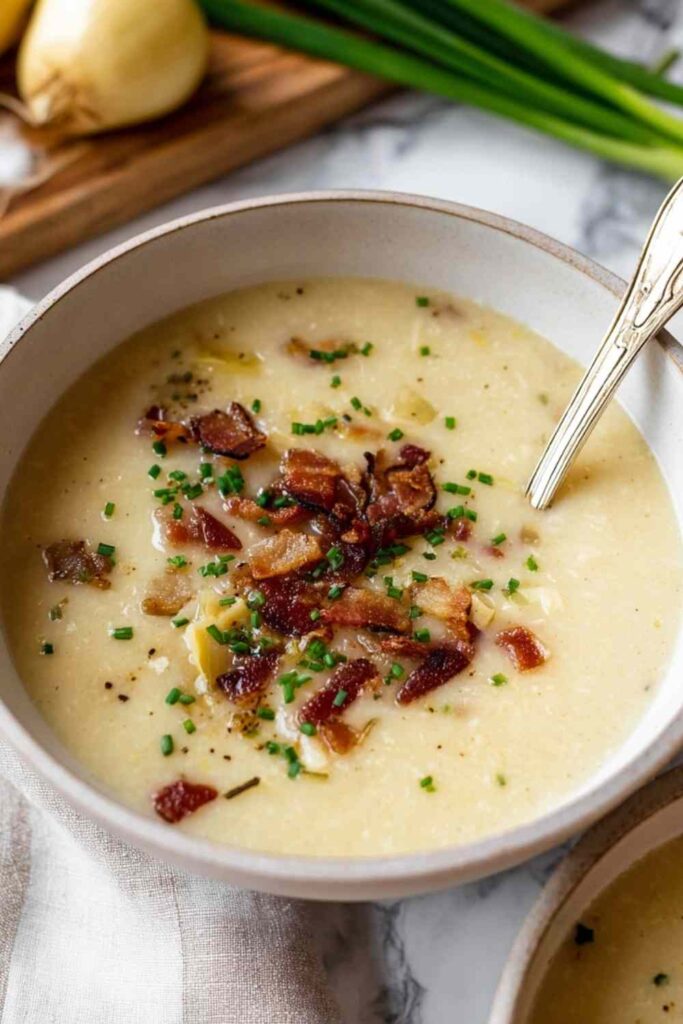 Bacon Potato Leek Soup 4 Bacon Potato Leek Soup