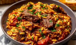 Beef Giouvetsi Braised Beef and Orzo