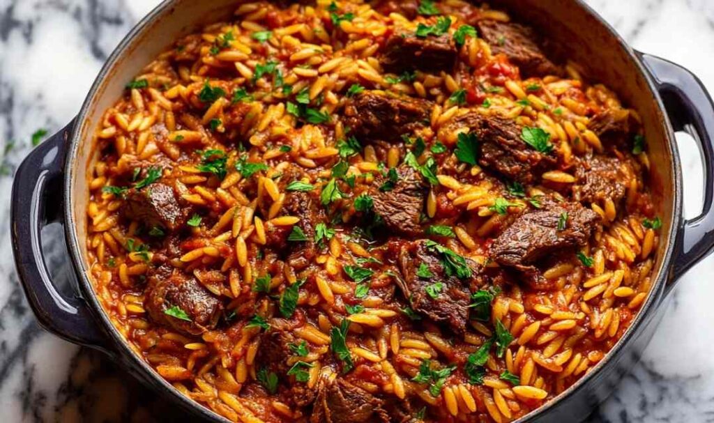 Beef Giouvetsi Braised Beef and Orzo