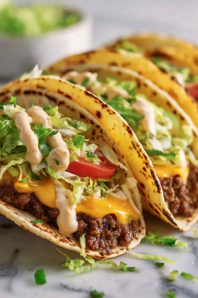 Big Mac Style Smash Burger Tacos