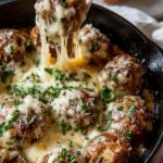 Cheesy French Onion Meatballs