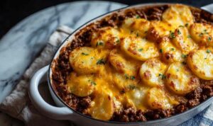 Cheesy Ground Beef and Potatoes