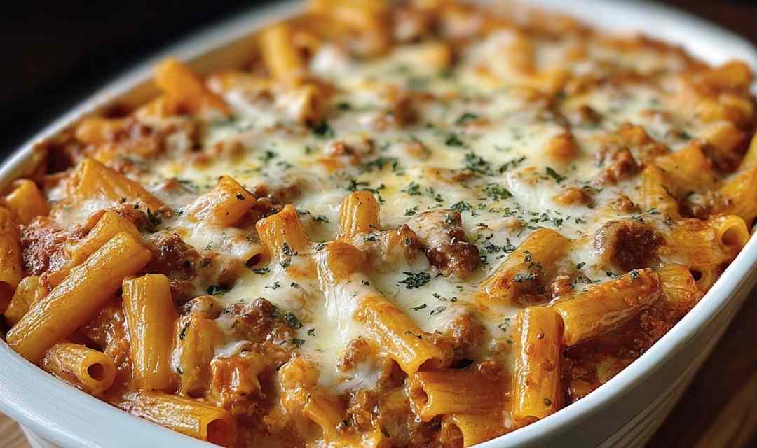 Creamy Cheesy Baked Ziti