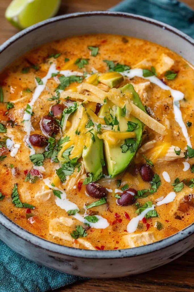 Creamy Chicken Enchilada Soup 6