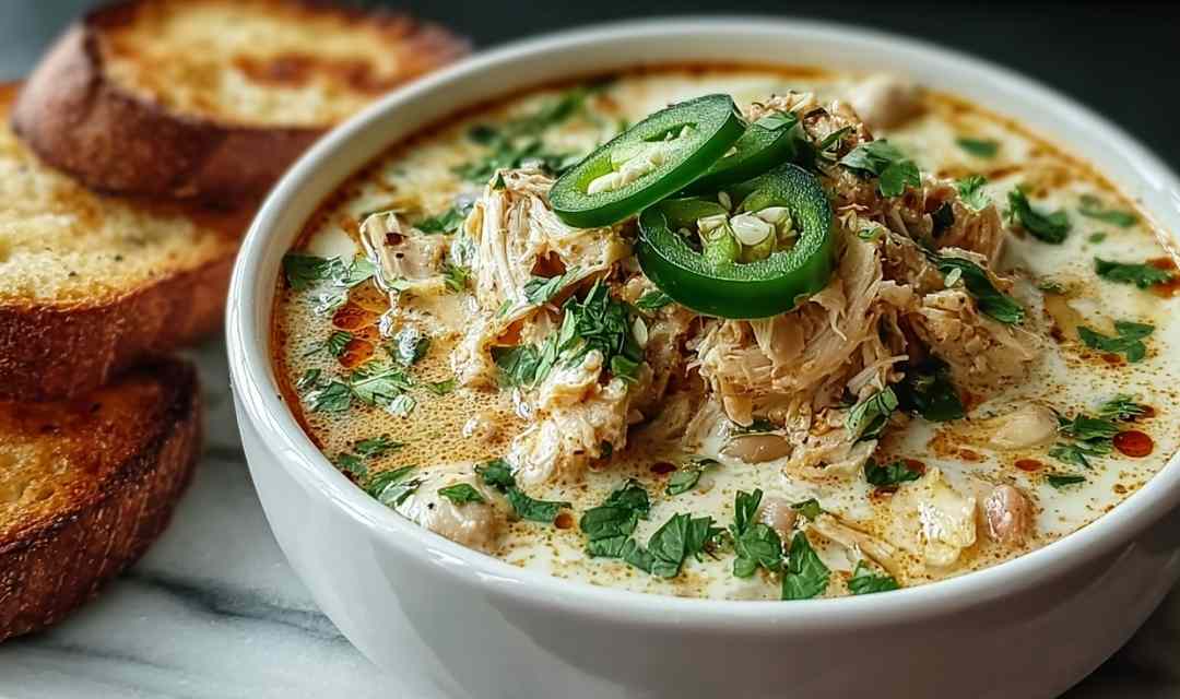 Creamy Jalapeño White Chicken Chili