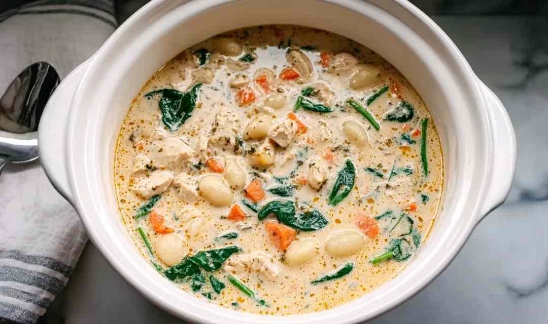 Crockpot Chicken Gnocchi Soup