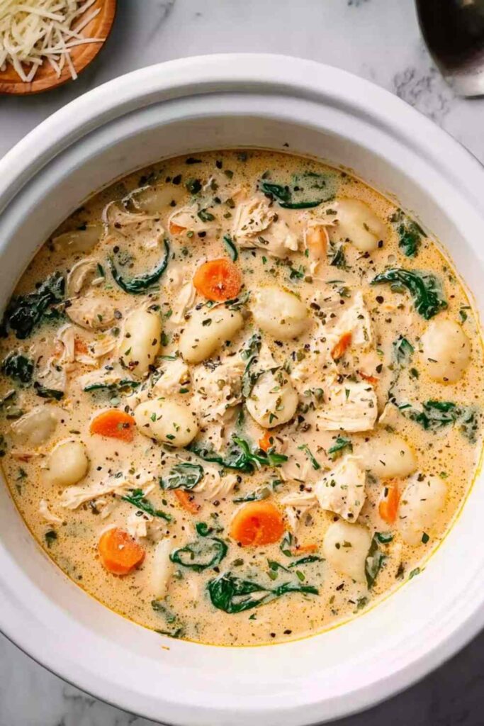 Crockpot Chicken Gnocchi Soup