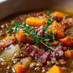 French Lentil Bacon Soup That Warms Your Soul
