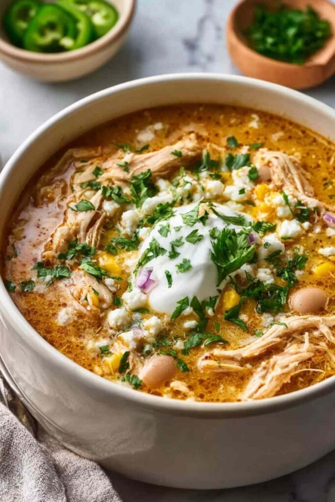 GHOSTLY WHITE CHICKEN CHILI