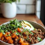 Ground Beef Hot Honey Bowl