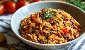 Ground Beef Orzo Recipe