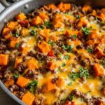 Ground Beef and Sweet Potato Skillet