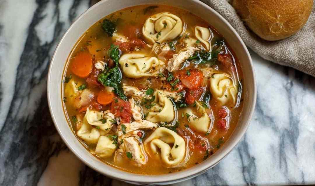 Italian Chicken Tortellini Soup