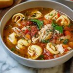 Italian Chicken Tortellini Soup