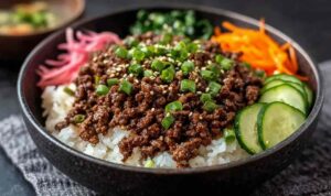 Korean Ground Beef Bowl