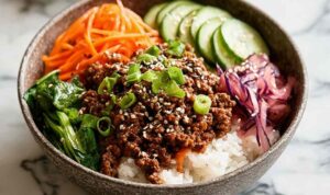 Korean Ground Beef Bowl