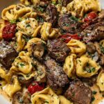 One-Pan Cowboy Butter Tortellini Steak Bites