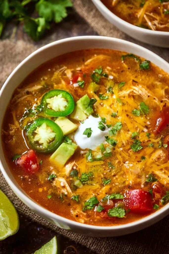 Slow Cooker Chicken Enchilada Soup 2