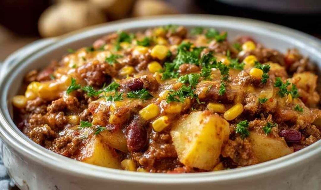 Slow Cooker Cowboy Casserole 2