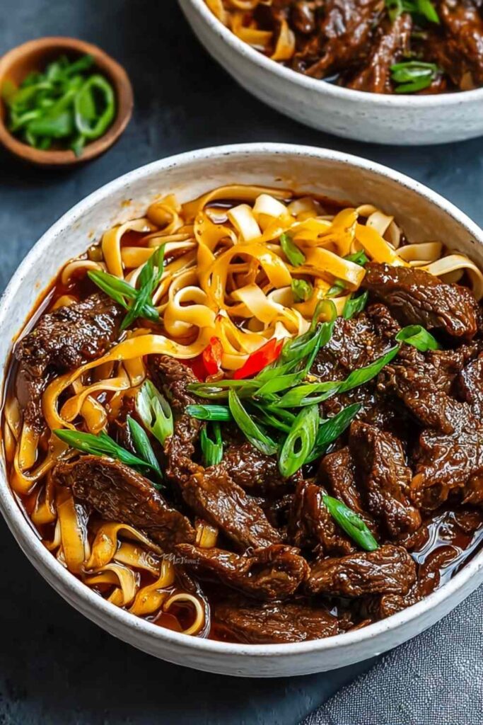 Slow Cooker Korean Beef Noodles