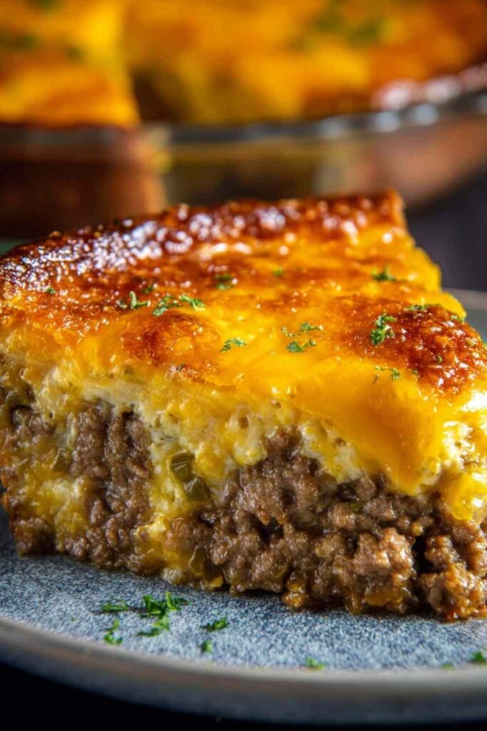Southern Style Cheeseburger Pie