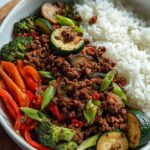 Spicy Ground Beef Stir-Fry Bowl