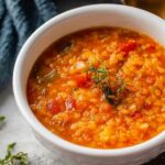 Vegan Red Lentil Tomato Soup