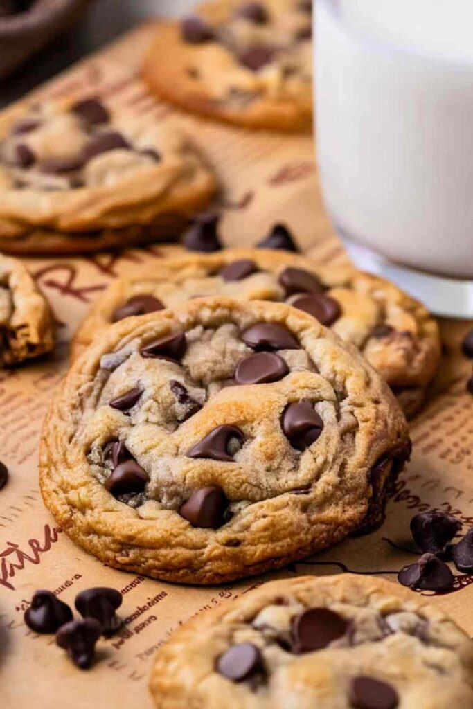 Brown Butter Sourdough Discard Chocolate Chip Cookies