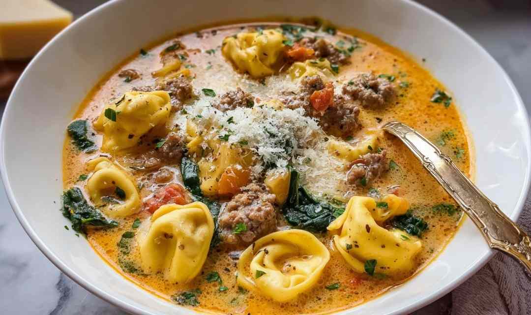 Butternut Squash Sausage Tortellini Soup