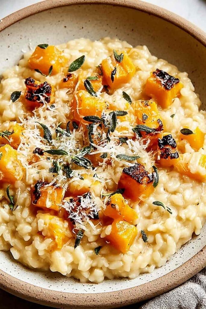 Butternut squash risotto