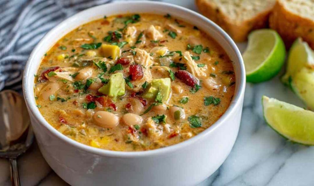 Cajun white chicken chili