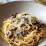 Caramelized Leek and Mushroom Gruyere Pasta