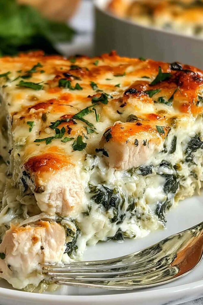 Chicken Spinach Casserole