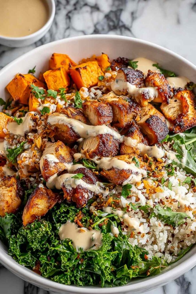 Chicken Sweet Potato Bowls