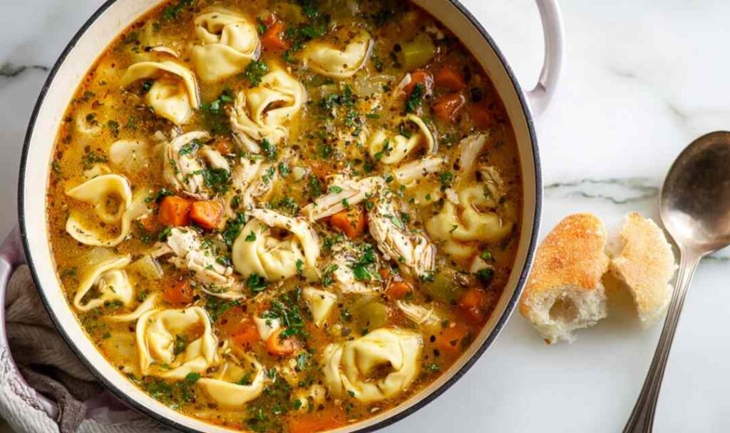 Chicken Tortellini Soup 2