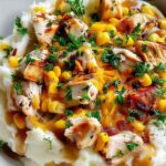 Chicken mashed potato bowls