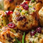 Cranberry Turkey Stuffing Balls