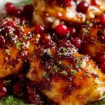 Cranberry orange glazed chicken