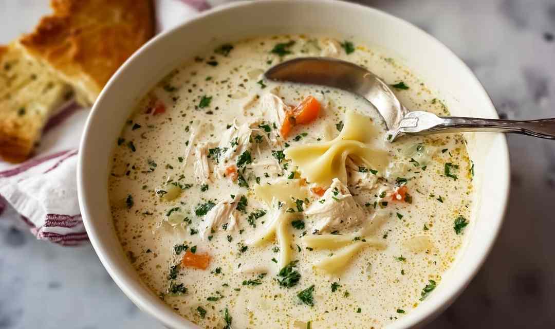 Creamy Chicken Alfredo Soup
