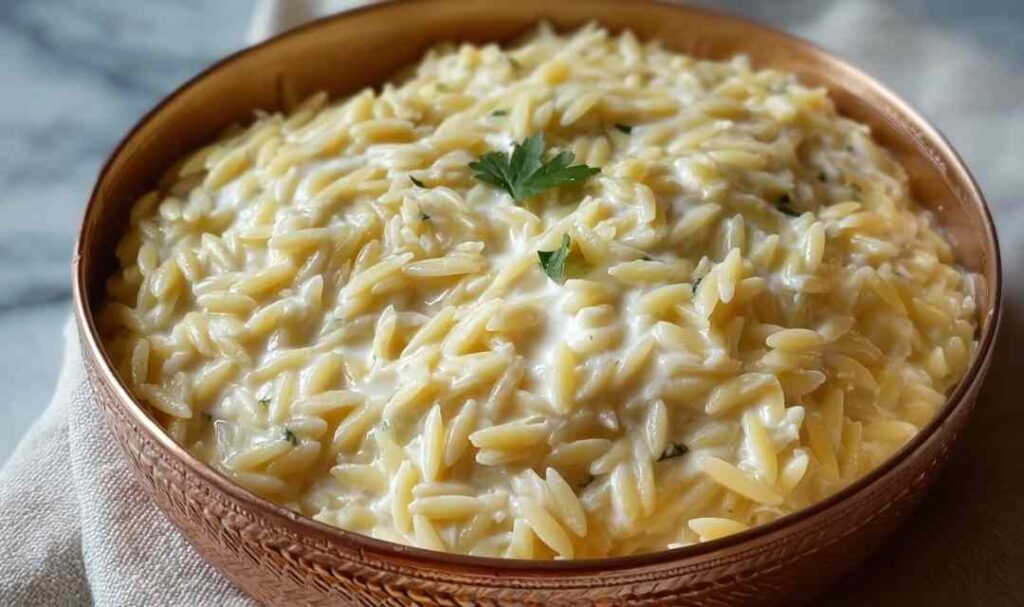 Creamy Cottage Cheese Orzo 2
