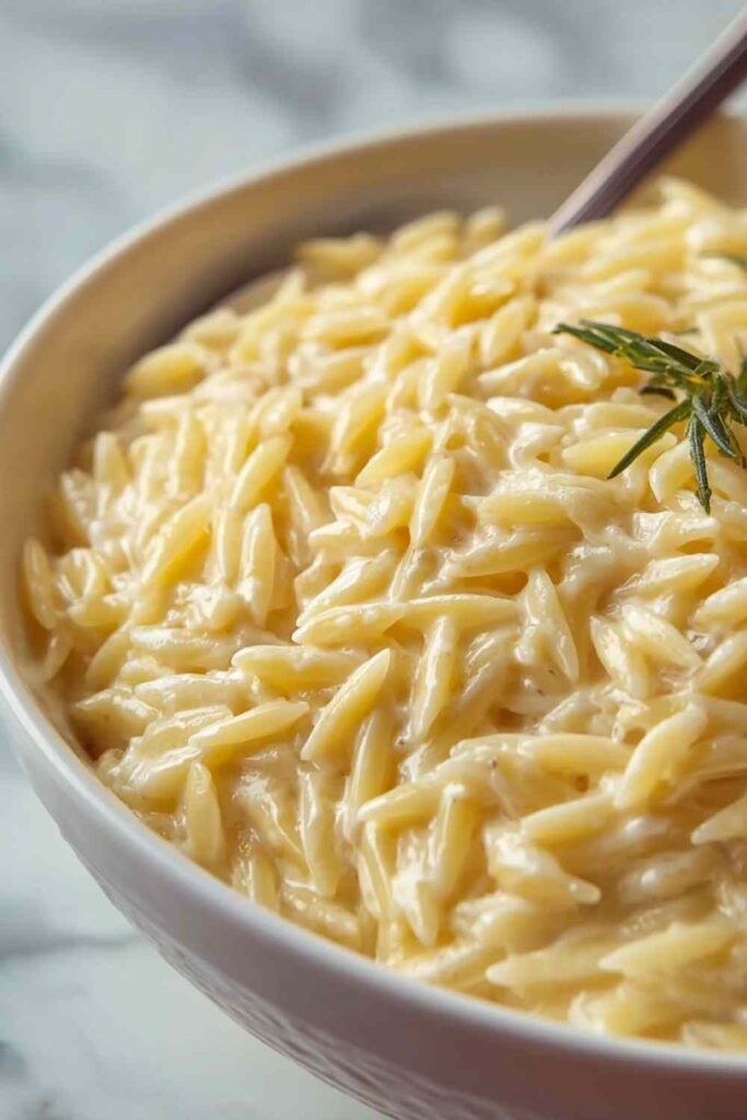 Creamy Cottage Cheese Orzo 3