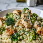 Creamy Parmesan chicken and broccoli rice