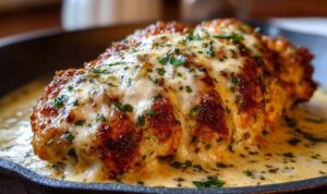 Crockpot Cheesy Mozzarella Chicken