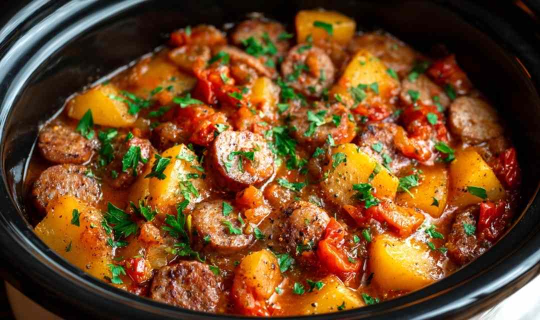 Crockpot Sausage Casserole