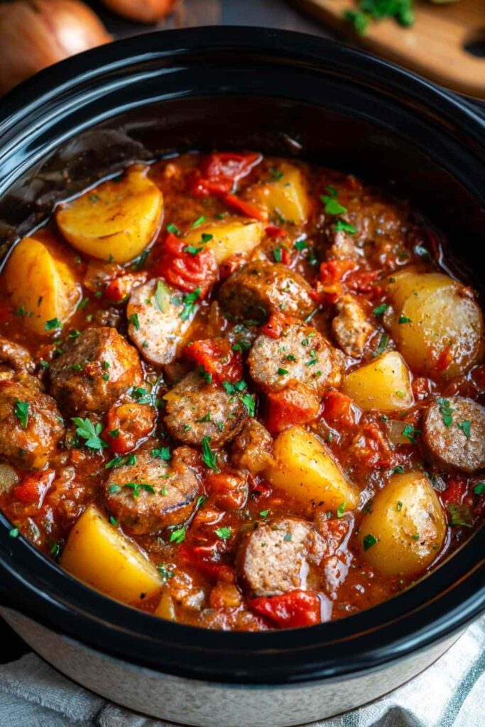 Crockpot Sausage Casserole