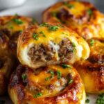 Garlic Butter Cheeseburger Rollups