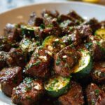 Garlic Butter Steak Bites with Zucchini