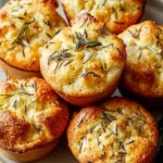 Garlic Rosemary Focaccia Muffins