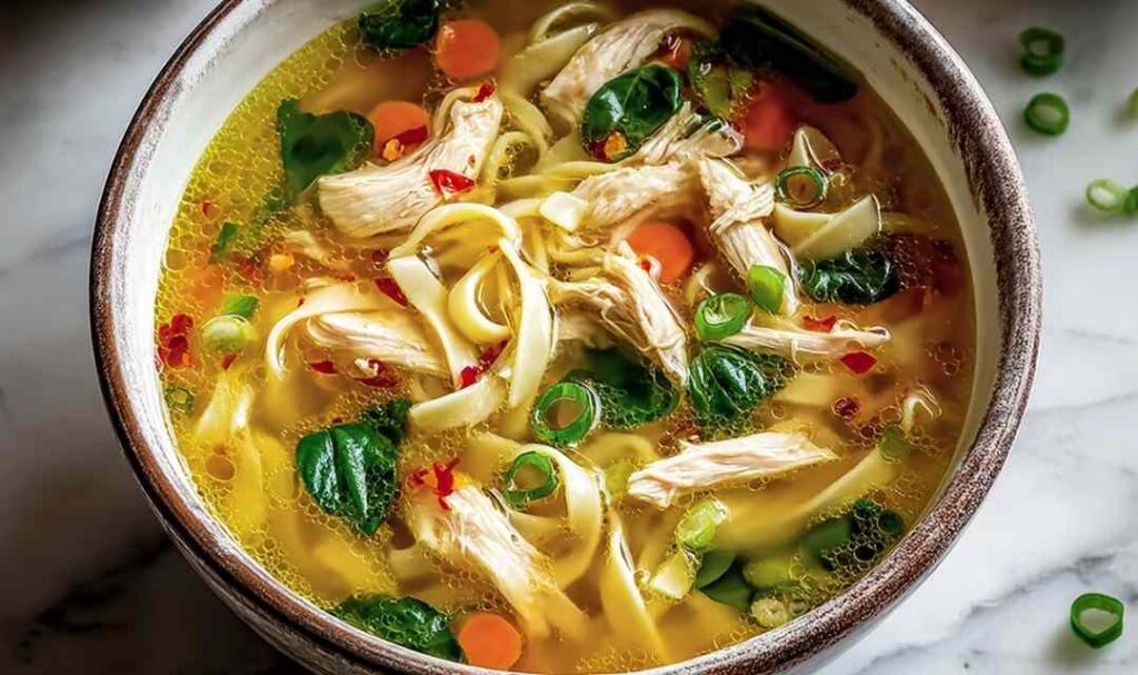 Ginger Garlic Chicken Noodle Soup 2
